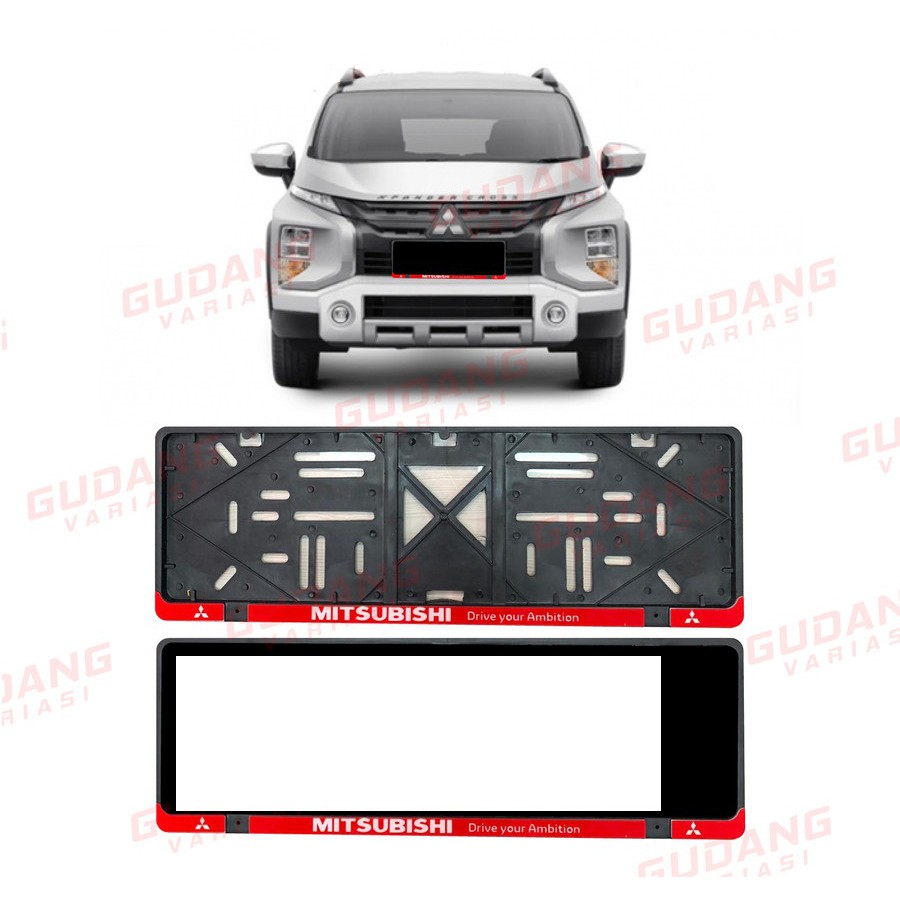 Tatakan Plat Nomor Mobil Mitsubishi Model Sport