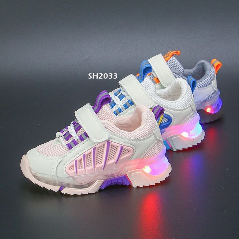 Sepatu LED Stripe import/sepatu LED import anak/sepatu LED anak/sepatu anak import