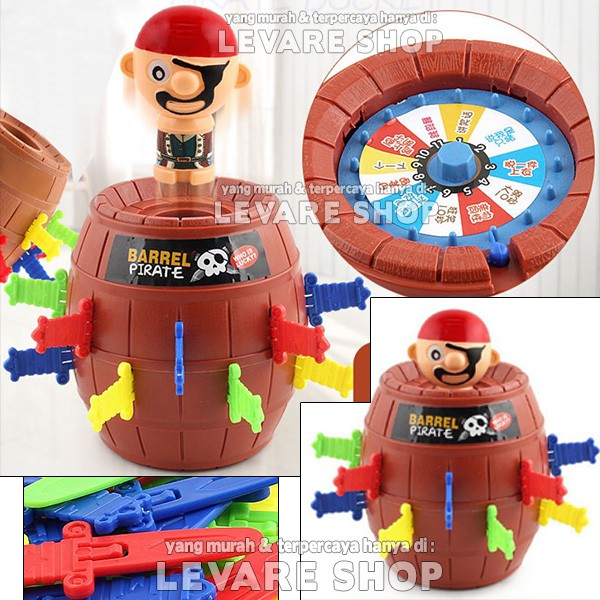 Pirate Barrel Roulette Game - Mainan Running Man Korea Kpop - B