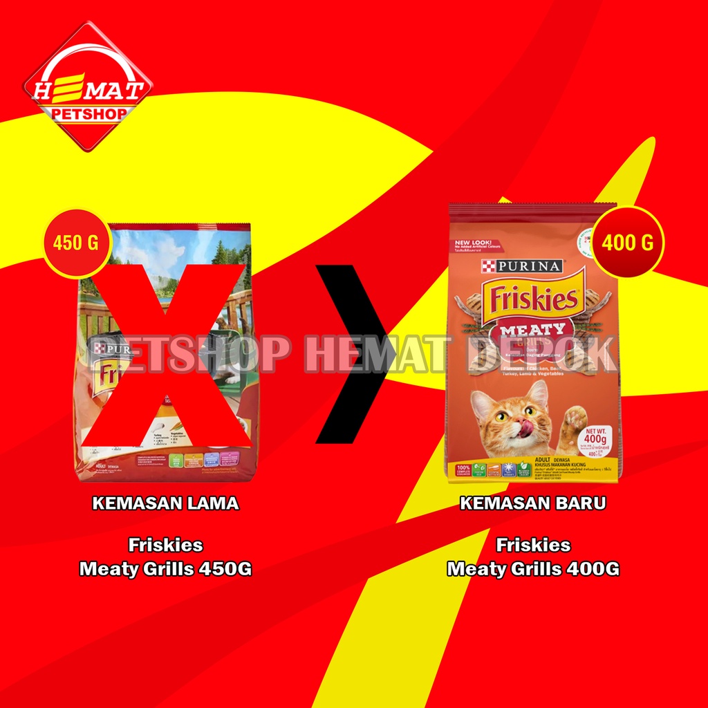 Friskies Adult Meaty Grills 400 gram Makanan Kucing Dewasa