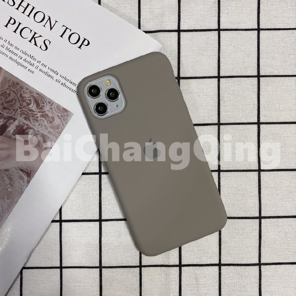 Case Bahan Silikon Warna Putih Dan Abu-Abu Untuk Iphone Se2 2020 Iphone 11 Pro Max 5 6s 7 8 Plus Xr