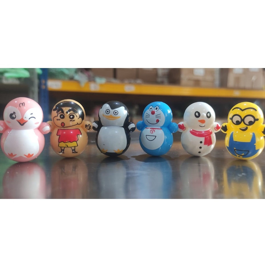 Boneka daruma mini boneka mainan kecil mainan bayi boneka goyang mini mainan anak2