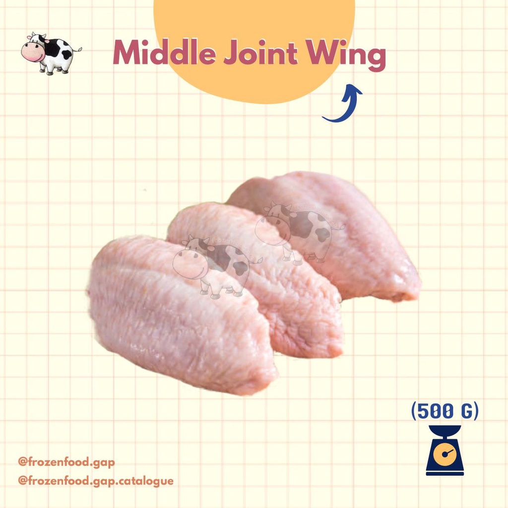 

MID JOINT WINGS | MIDDLE WING | CHICKEN | SAYAP TENGAH AYAM | FROZEN FOOD BATAM