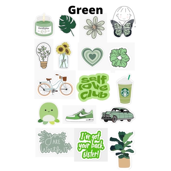 Sticker Hp/ Laptop Sticker Tumblr Aesthetic Earth Tone A6 dan A4 Vinyl Murah