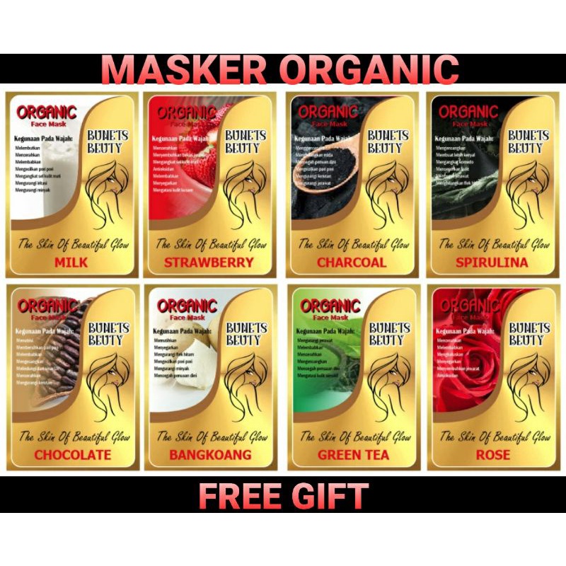 VIRAL 15gr GLOWING MASKER WAJAH ORGANIC PEMUTIH WAJAH HALAL