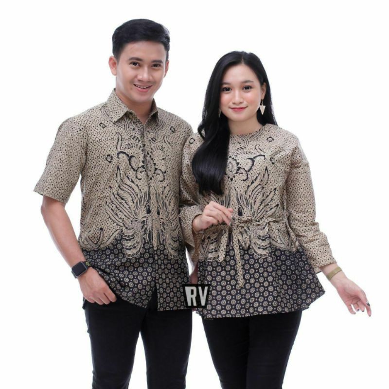 Couple batik modern rowo abu