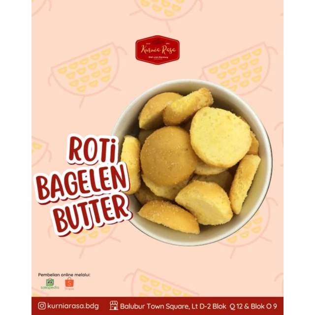 

Roti Bagelen Butter 250gr / Bagelen Gosen Bulat / Kurniarasa