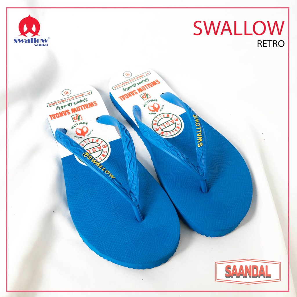 Sandal Jepit Wanita Swallow Retro Ladies Asli Tidak Licin (BISA SATUAN)