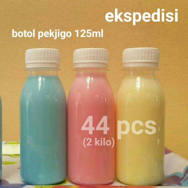 [44 pcs] Botol pekjigo 125ml botol puding botol plastik pet