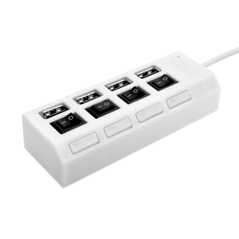 Btsg Hub Splitter Multi 4 Port USB 2.0 Dengan Lampu LED