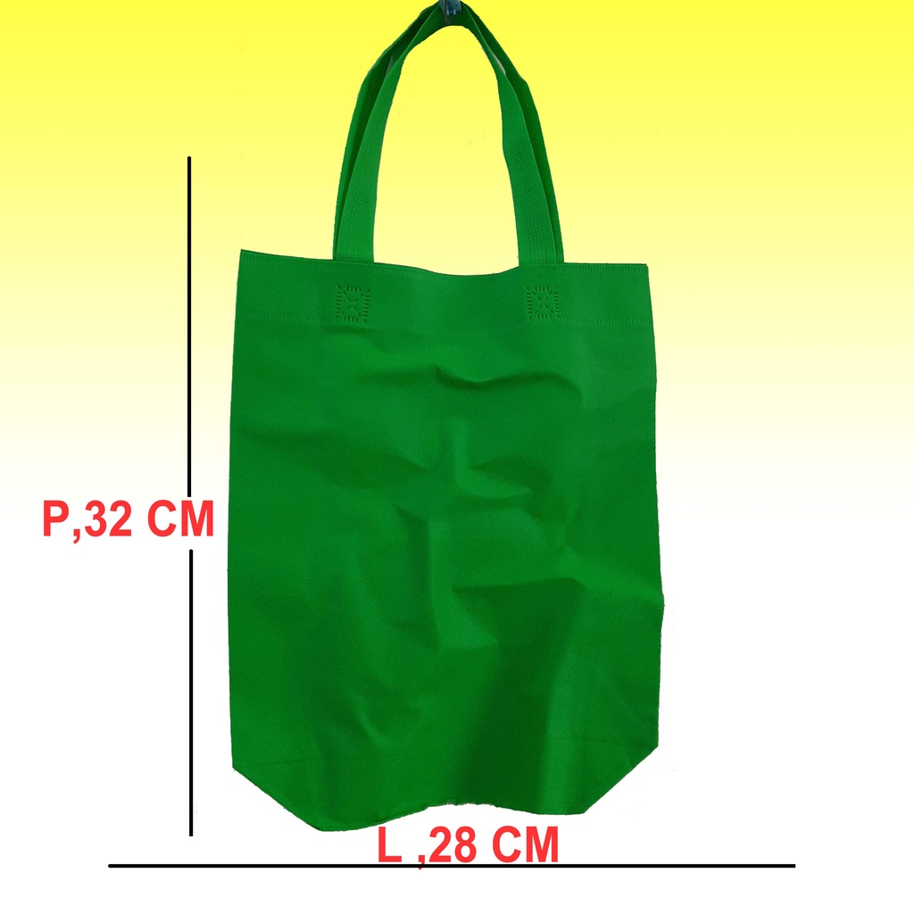 Tote Godie Bag Tas Ulang Tahun Souvenir Tali Panjang 28X32X8CM 12Pcs