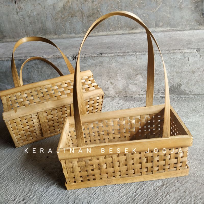 

PARSEL PP CANGKING TANPA TUTUP UKURAN 15X30X T 12CM | parsel bambu hantaran seserahan