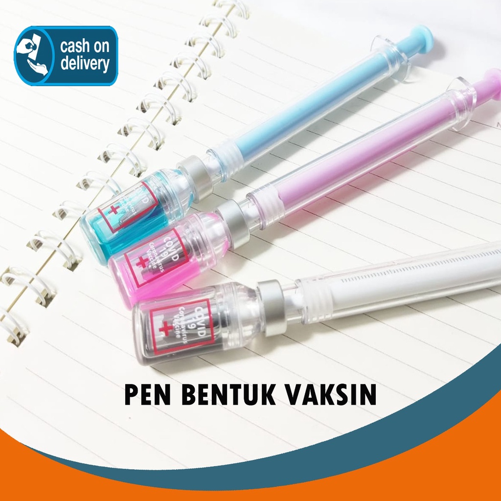 

PULPEN VAKSIN PEN VACCINE LUCU GEMES GEL PEN KARAKTER MURAH SUNTIK