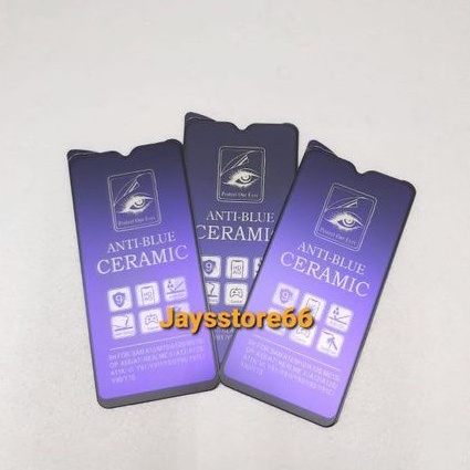 Tempered Glass Ceramic Anti Blue Matte Ray Screen Guard Anti Pecah Vivo  Y22 2022 Y35 2022 Y50 Y21 2021 Y53s Y21A Y51A Y20s V15 S1Y12/Y17/Y15s/Y21s/Y50/Y91/Y91i/Y93/Y95/Y91c/Y90/Y1s