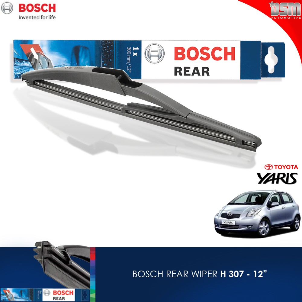 Bosch Rear Wiper / Wiper Belakang Toyota Yaris Bakpau - 12 Inch / Bosch Original / DSM