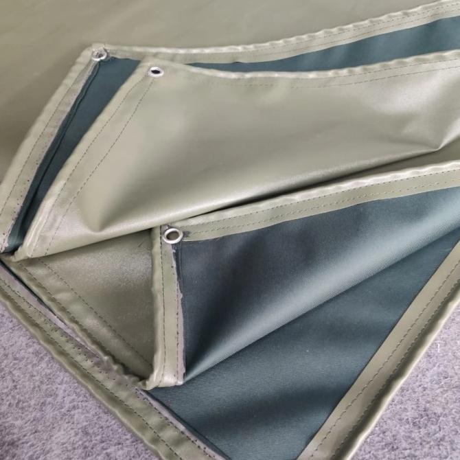 terpal kain cp tentara semi karet (eceran/meteran)