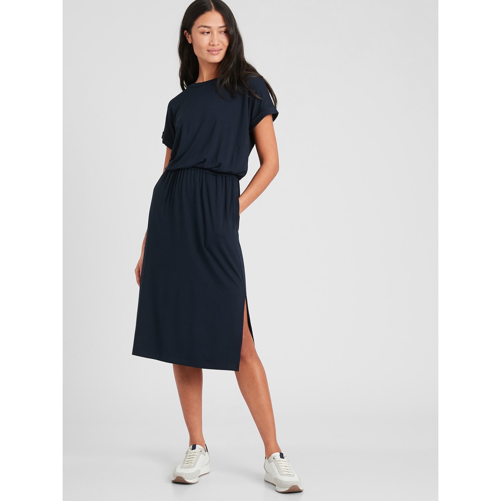 Banana republic knit midi t shirt dress