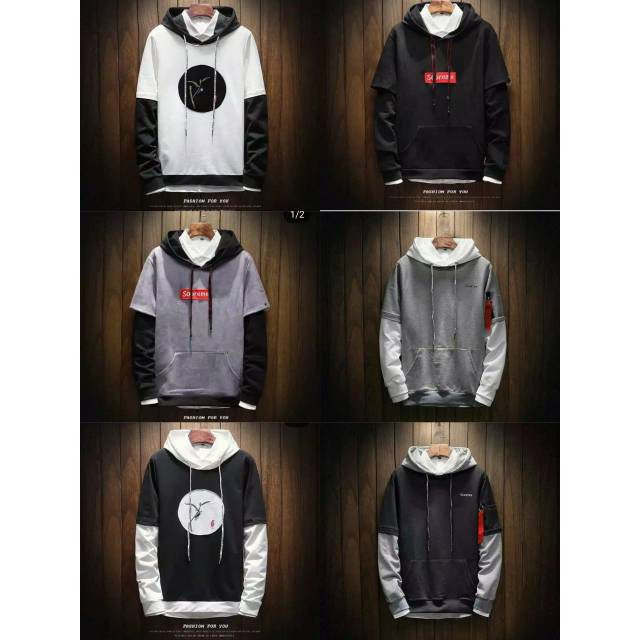 jaket hoodie raglan