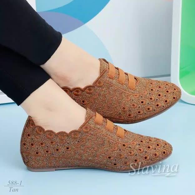 sepatu wedges slavina elyana untuk wanita TERHEBOH