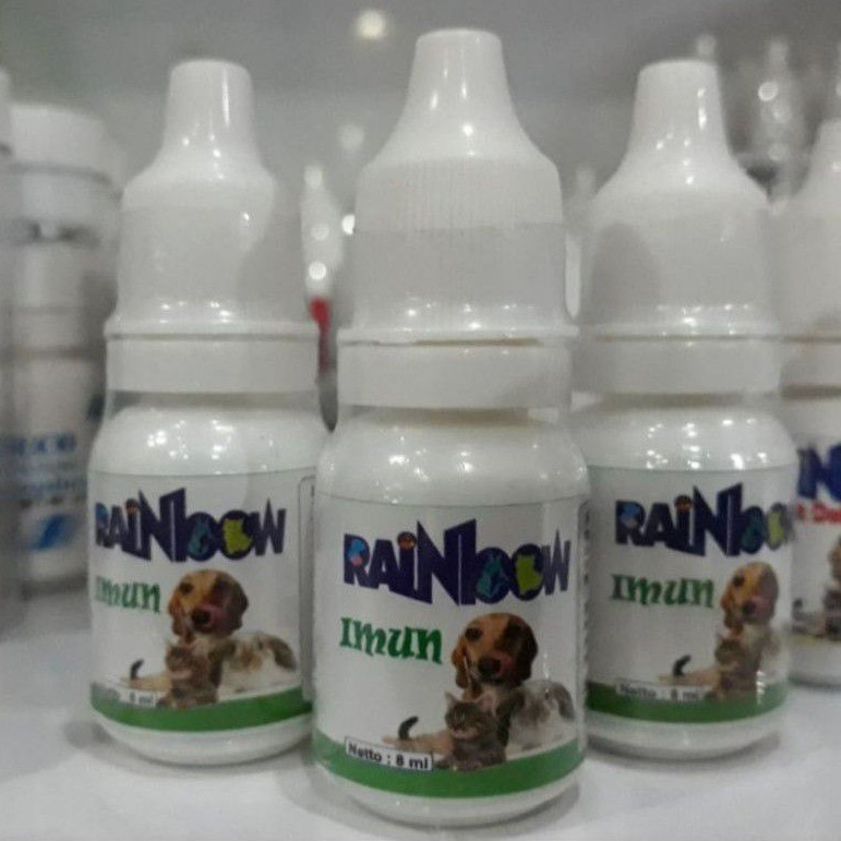 vitamin imun booster kucing anjing kelinci - rainbow imun 8 ml