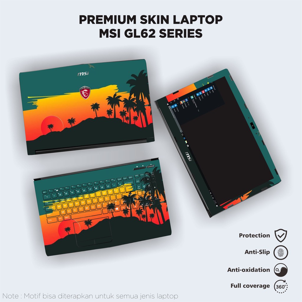 Garskin Laptop Fullbody MSI GL62 SERIES