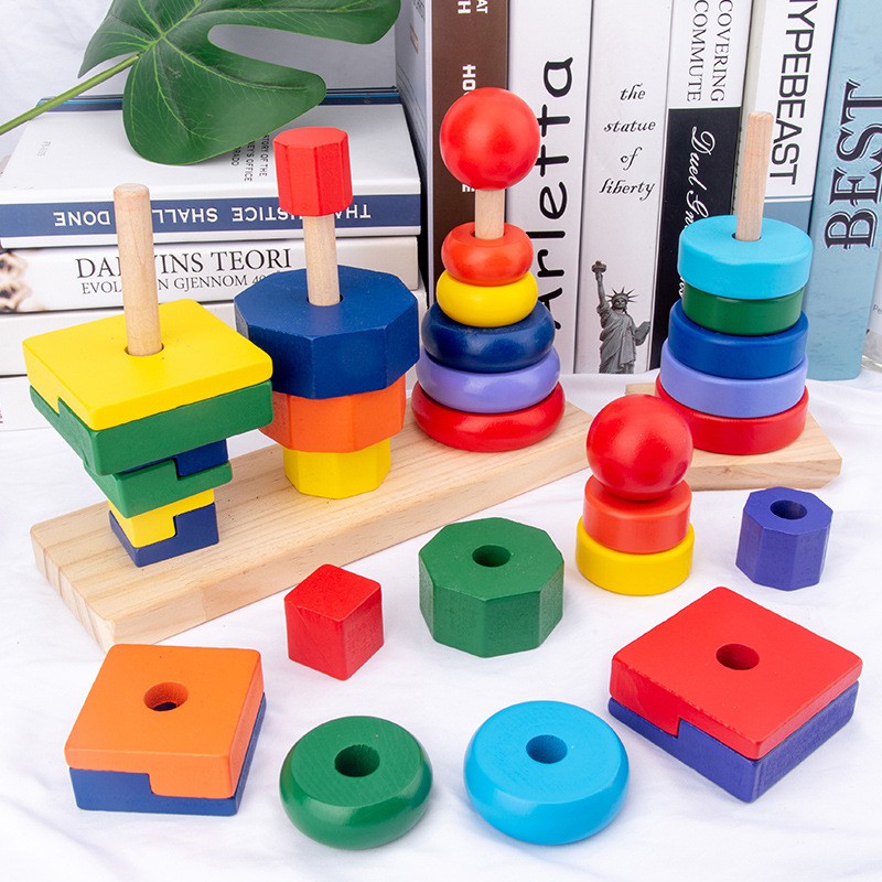 TweedyToys - Rainbow Block 3 Set / Mainan Blok Pelangi 3 Set