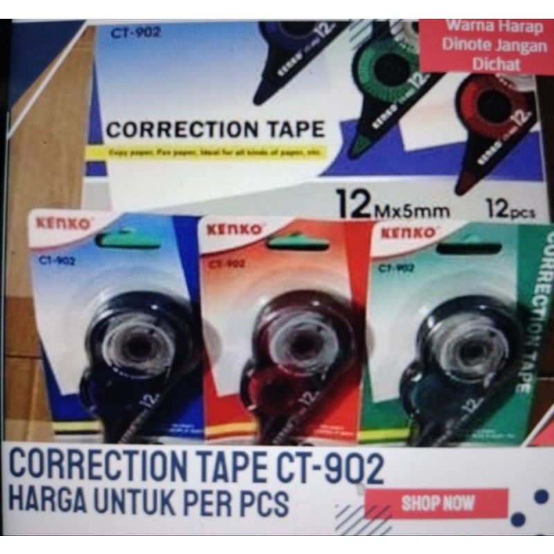 

Correction tape / tip ex kenko CT-902