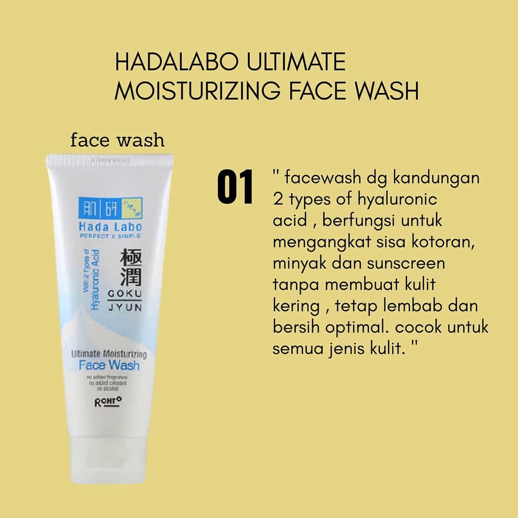 Hada Labo Hadalabo Gokujyun Gokuyjun Series Ultimate Moisturizer Premium Lotion - Face Wash - Oil - Mist - Milk Light