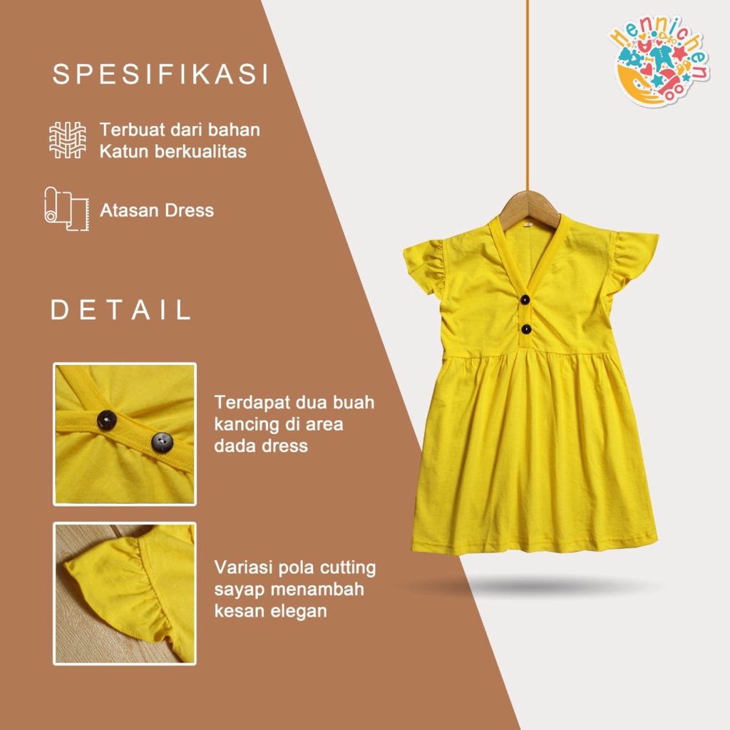 SHOFIA DRESS DRESS ANAK PEREMPUAN FASHION ANAK PEREMPUAN 1-6 TAHUN OVIKIDS