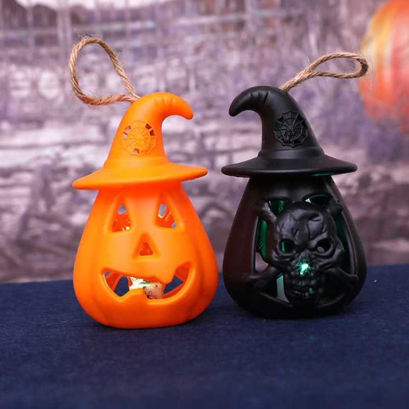 Zzz Lampu Lentera LED Portable Bentuk Labu Halloween Bahan Resin Untuk Dekorasi Indoor / Outdoor