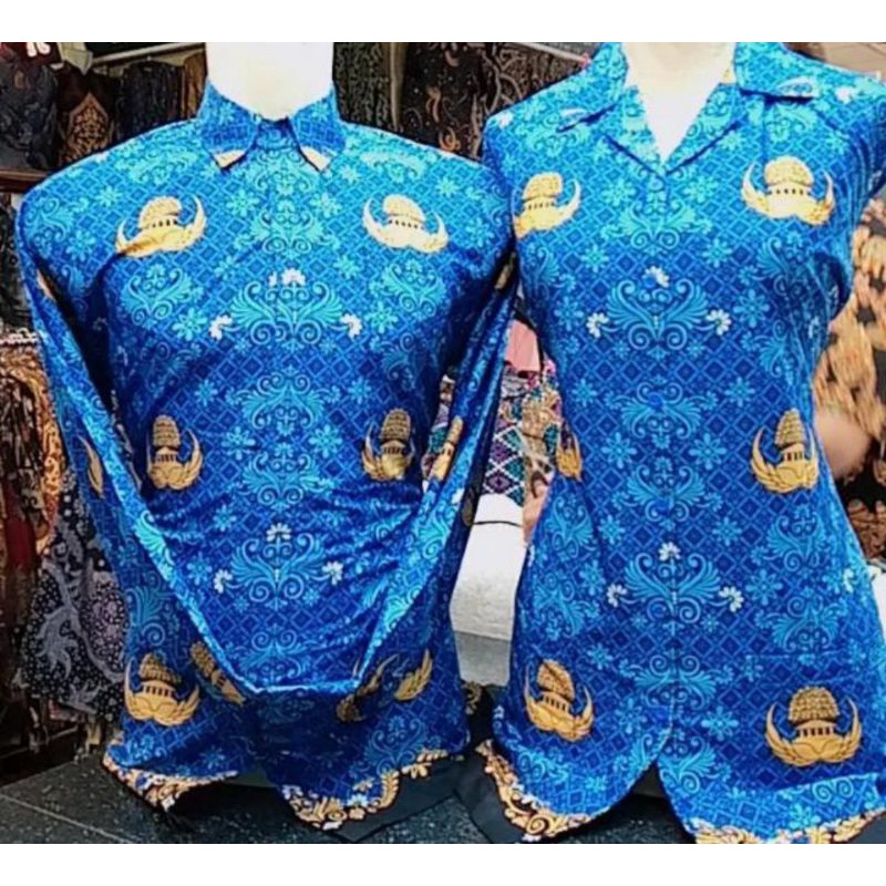 batik korpri terbaru pria & wanita/ atasan batik korpri wanita terbaru/ korpri wanita & pria terbaru