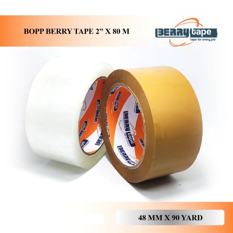 

90 Yard x 48 mm Isolasi Lakban Opp Berry Strong Quality Adhesive Tape