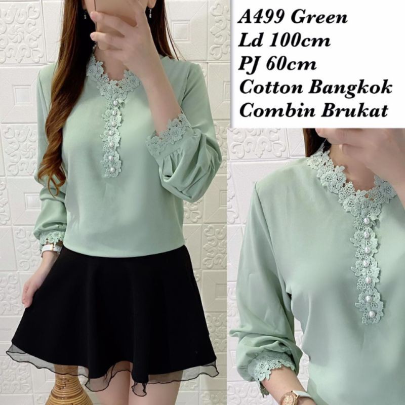 Blus Cotton Bangkok+ Brokat