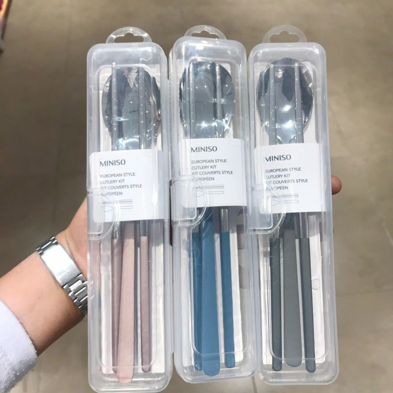 MINISO European Style Cutlery Set / cutlery set miniso / set sendok makan miniso