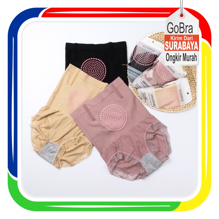 Gobra ♕ PW052 Celana Korset Wanita High Waist Pembentuk Tubuh Wanita Sexy Body Pengurus Olahraga COD