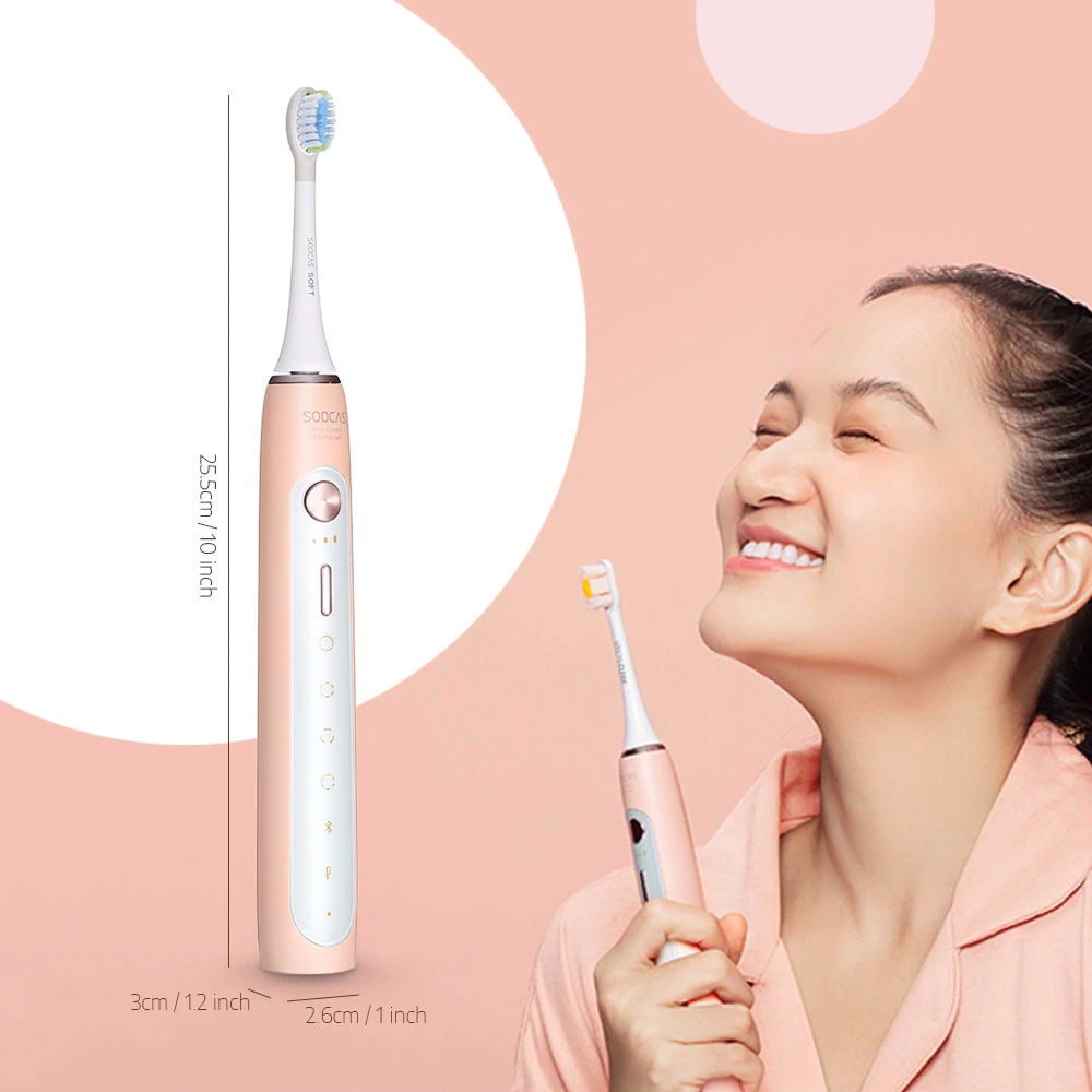 SOOCAS X5 Sonic Electric Toothbrush - Sikat Gigi Elektrik Set Lengkap - Bisa dicharge