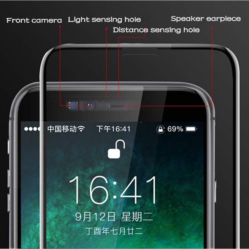 9H Full Screen Tempered Glass iPhone 6S 7 8 Plus X XR XS Max 11 Pro Max 12mini 12 Pro Max full screen glass screen protector
