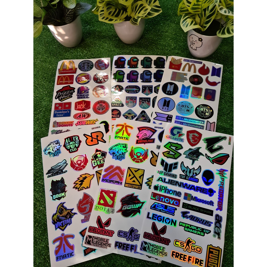 

JP Sticker Aesthetic Logo Distro Untuk Laptop Case Hp Tumbler Koper Gitar, Hologram Transparan Bening 05