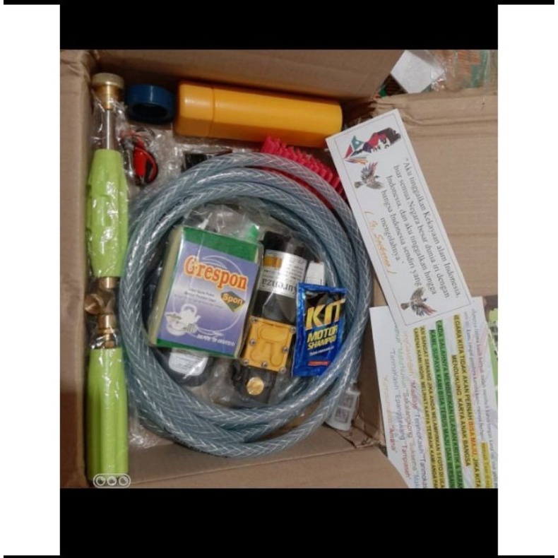 🟠🇯🇵 New Engine MaxPower 340psi Adaptor 10A Jet Cleaner Tekanan Tinggi Alat Cuci Motor Mobil AC Steam