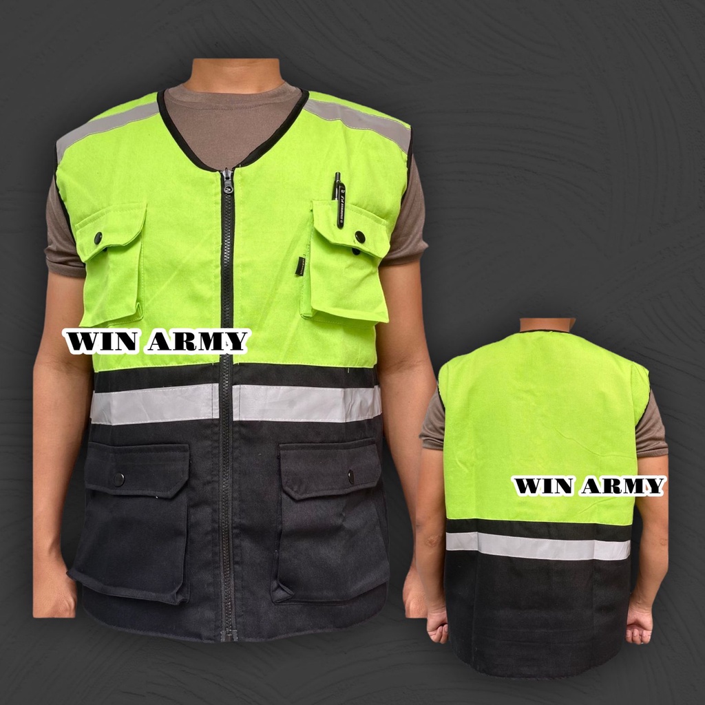 Rompi Proyek - Rompi Safety - Rompi Tambang - Rompi Kain- Rompi k3 - Rompi 5 Kantong - Rompi Kerja Lapangan Outerwear - Rompi skotlet - Industrial Safety Vest