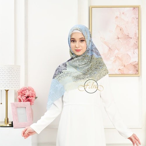 [PROMO ORIGINAL FDN] Hijab Voal Motif Premium Jilbab Premium Kerudung Voal Motif Harg