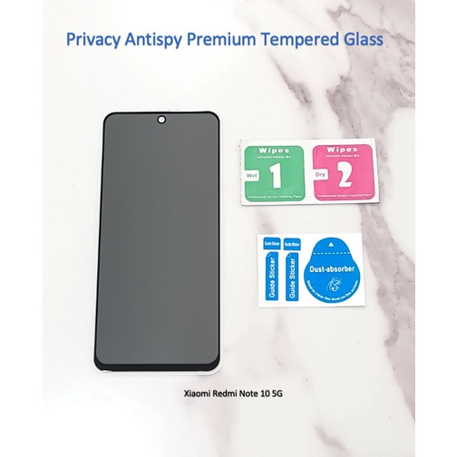 Xiaomi Redmi Note 10 5G Privacy Anti Spy / Antispy Tempered Glass