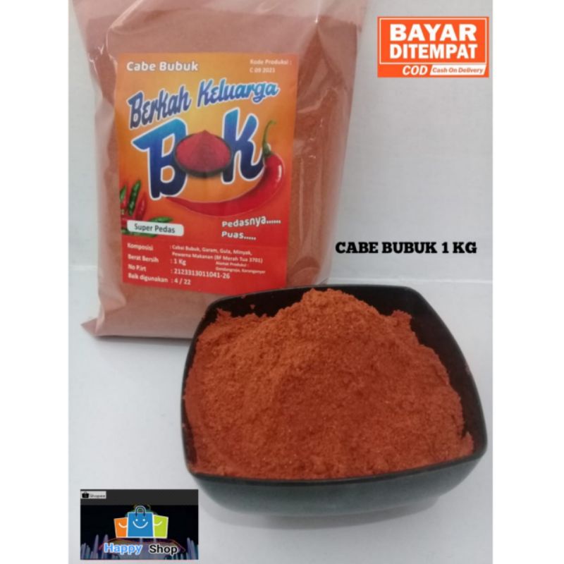 

(Grosir) CABE BUBUK HALUS SUPER PEDAS 1 KG BUMBU DAPUR REMPAH CABE KERING BUBUK CABE BUBUK HALUS ORIGINAL