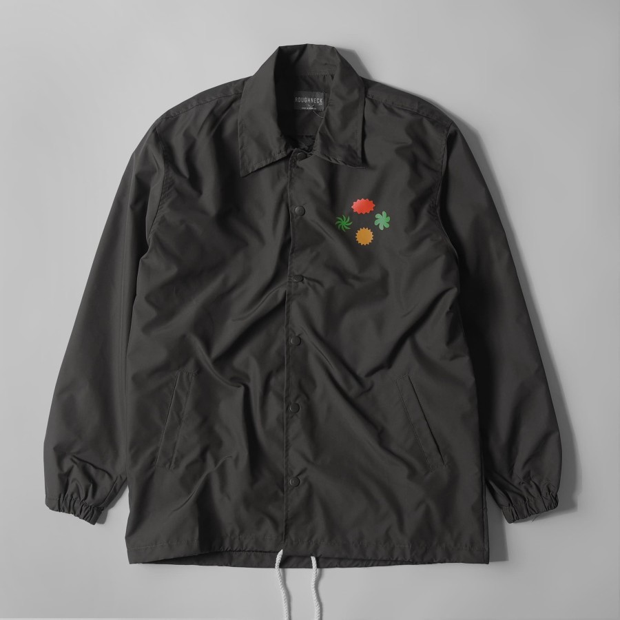 Roughneck Coach Jacket Collection Original L XL Black Navy White Jaket