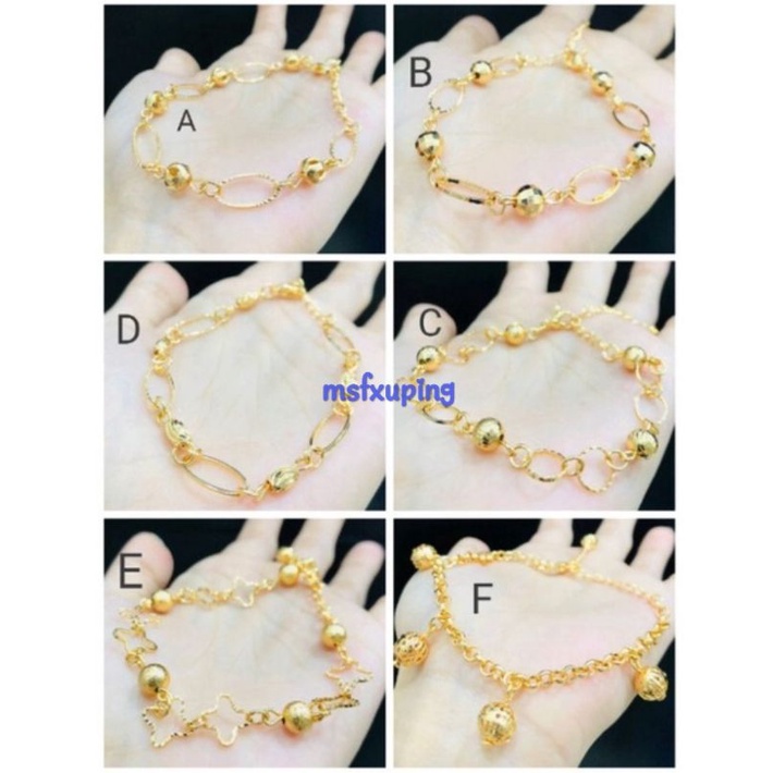 Mamk753. Gelang tangan xuping wanita lapis emas