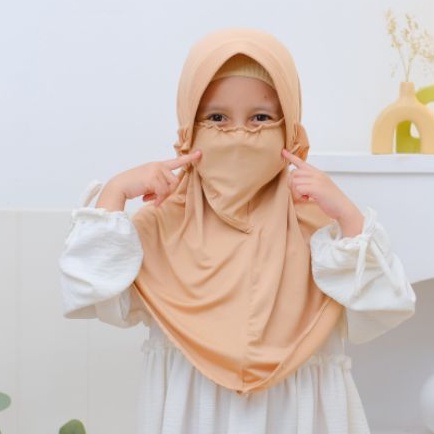 Kerudung Niqab Yumna Usia 3-6 th allsize
