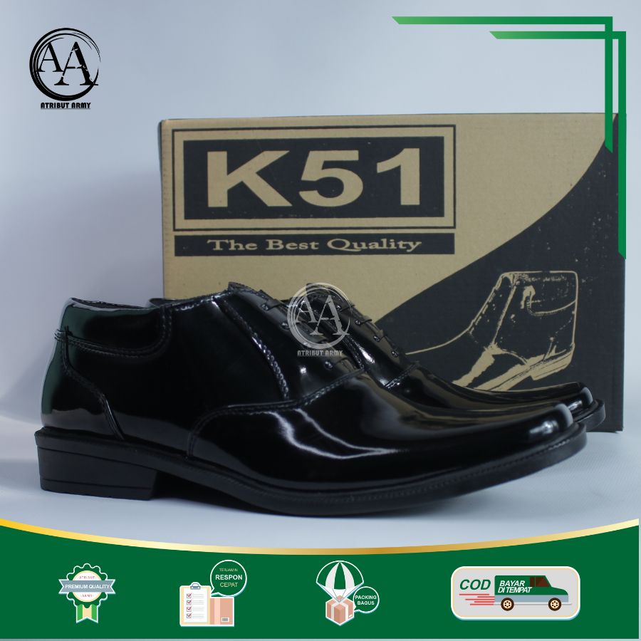 SEPATU PDH POLRI 02 DINAS PRIA SEPATU PDH PENDEK FANTOFEL POLISI SECURITY SATPAM / PANTOFEL KERJA - DP02