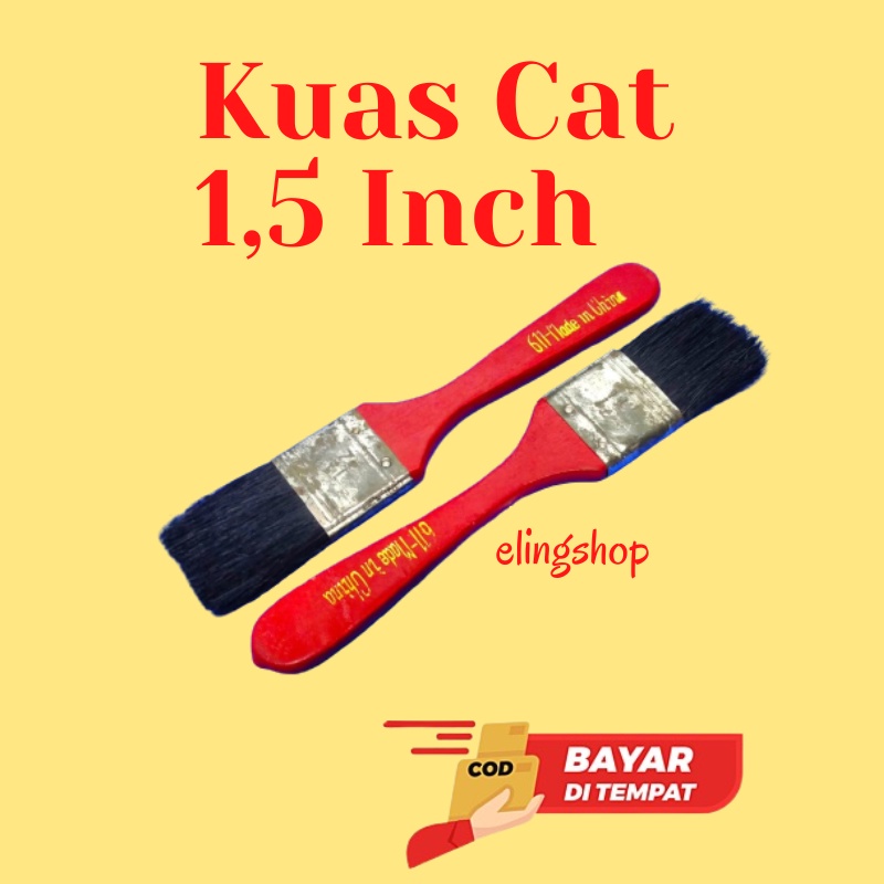 Kuas Cat Tembok Kecil 1,5 Inch