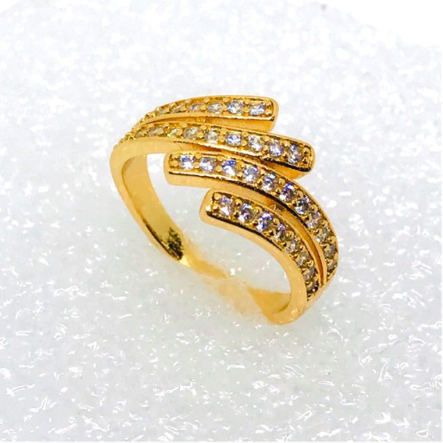 Cincin wanita cincin permata cincin lapis emas perhiasan cincin