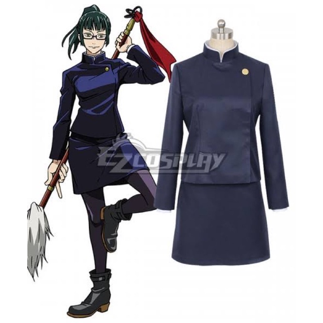 【QTakasi】JUJUTSU KAISEN COSPLAY COSTUME JEPANG KOSTUM JAPAN JACKET YUKATA GAKURAN ANIME